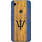 Barbados Flag Dark Wood Google Pixel 3a Skin